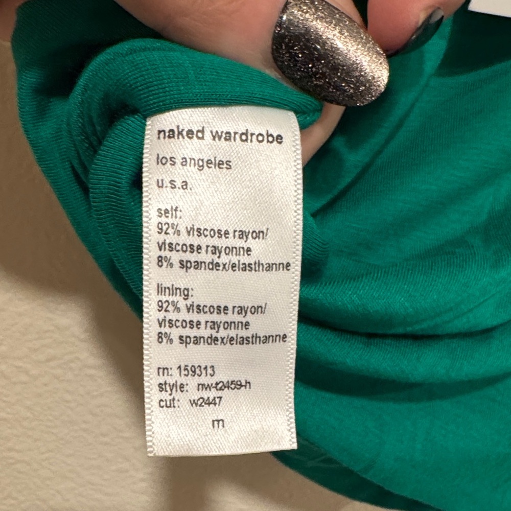 Naked Wardrobe Emerald Sleeveless Tank - Picture 4 of 6